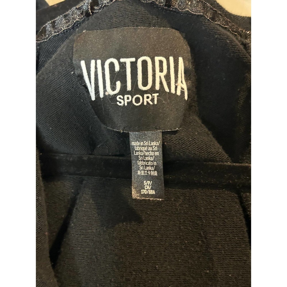Victoria Sport Black Moto Jacket with Rose Gold Zipper Size Small - Picture 3 of 8